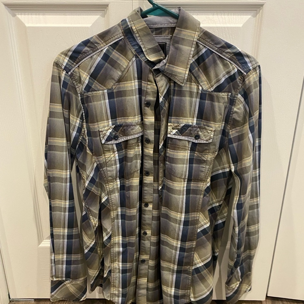 7 Diamonds Multicolor Plaid Shirt